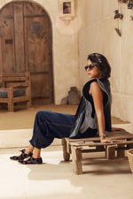 Midnight Dots Mesh Ballerinas