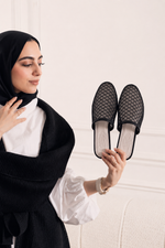 Naya Black Net Mule