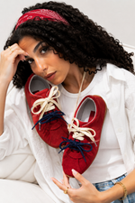 Luna Lace Red Sneakers