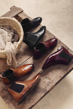 Midnight Muse Chelsea Burgundy Boots