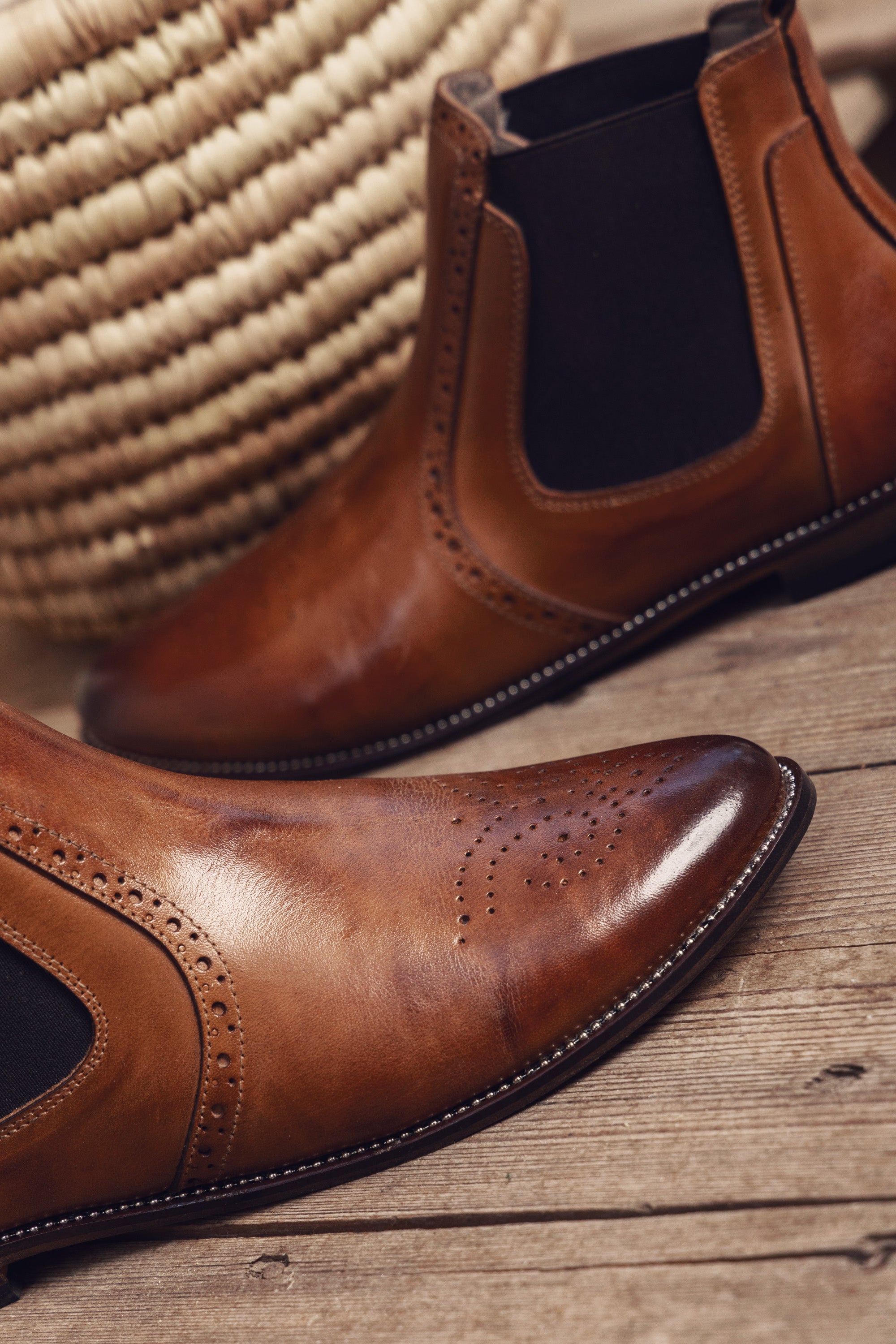 Midnight Muse Chelsea Camel Boots