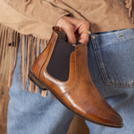 Midnight Muse Chelsea Camel Boots