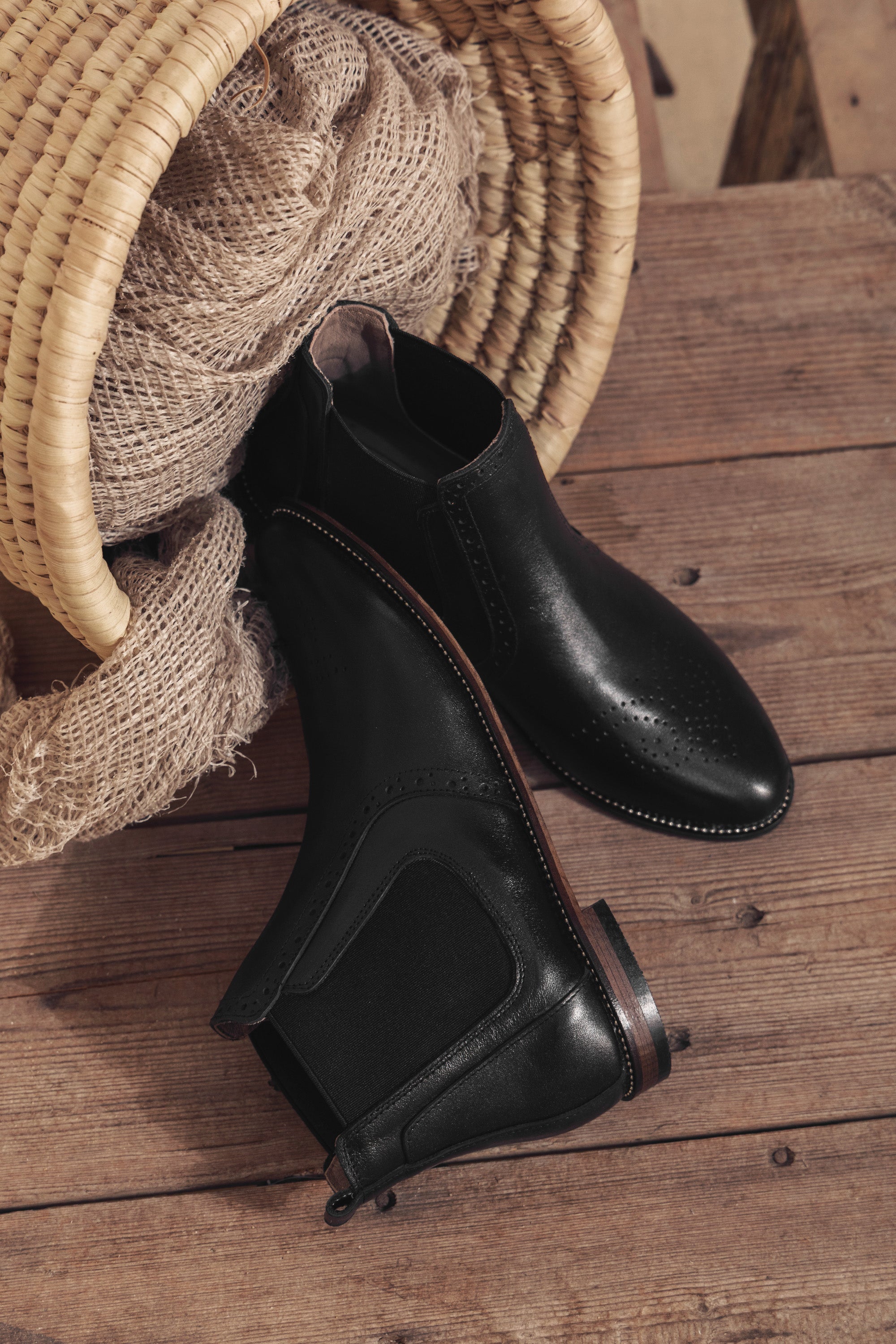 Midnight Muse Chelsea Black Boots