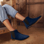 Velvet Rebel Navy Boots