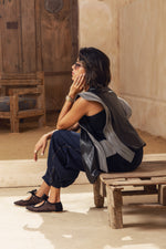 Midnight Dots Mesh Ballerinas