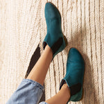 Velvet Rebel Emerald Green Boots