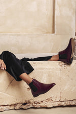 Midnight Muse Chelsea Burgundy Boots