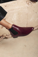 Midnight Muse Chelsea Burgundy Boots
