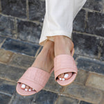 Croc Print Slippers Pink