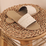 Net Beige Slippers