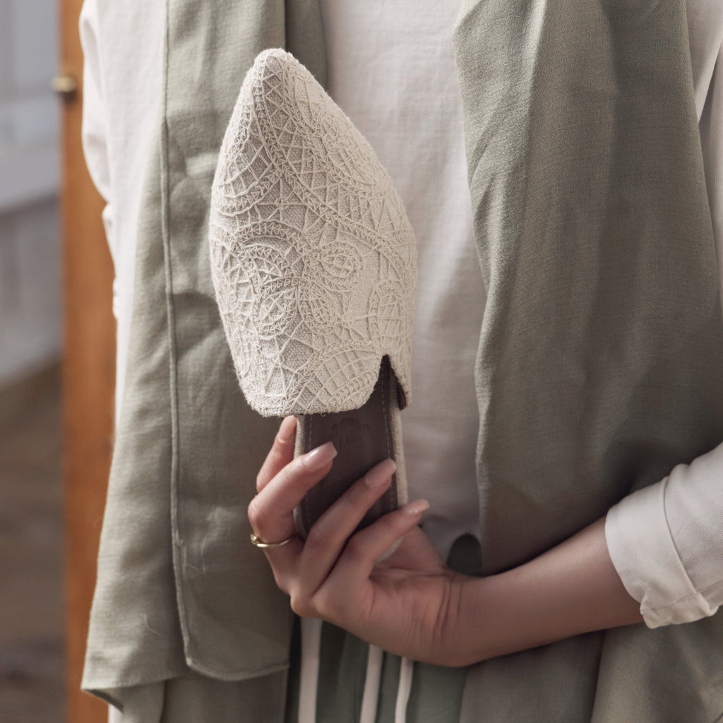 Dantelle Beige Mules