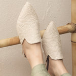 Dantelle Beige Mules