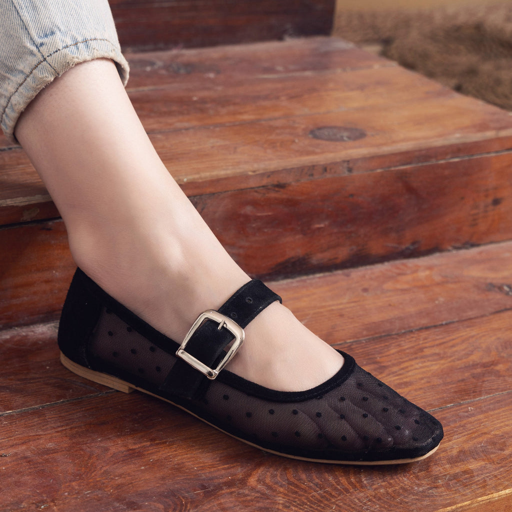 Square Mesh Ballerinas
