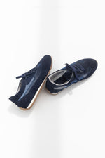 Navy Mesh Lace-up Sneaker