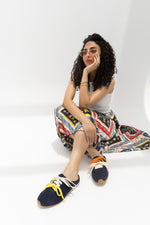 Luna Lace Navy Mule sneakers