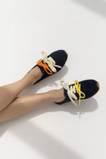 Luna Lace Navy Mule sneakers