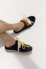 Luna Lace Navy Mule sneakers