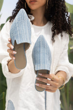 Riviera Denim Mules