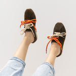 Luna Lace Olive Mule sneakers