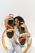 Luna Lace Olive Mule sneakers