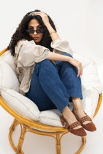 Siena Brown Suede Ballerinas
