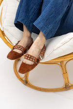 Siena Brown Suede Ballerinas