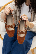 Siena Brown Suede Ballerinas