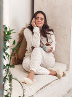 Fluffy Beige Home Slippers