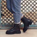 Chunky Combat Black Boots