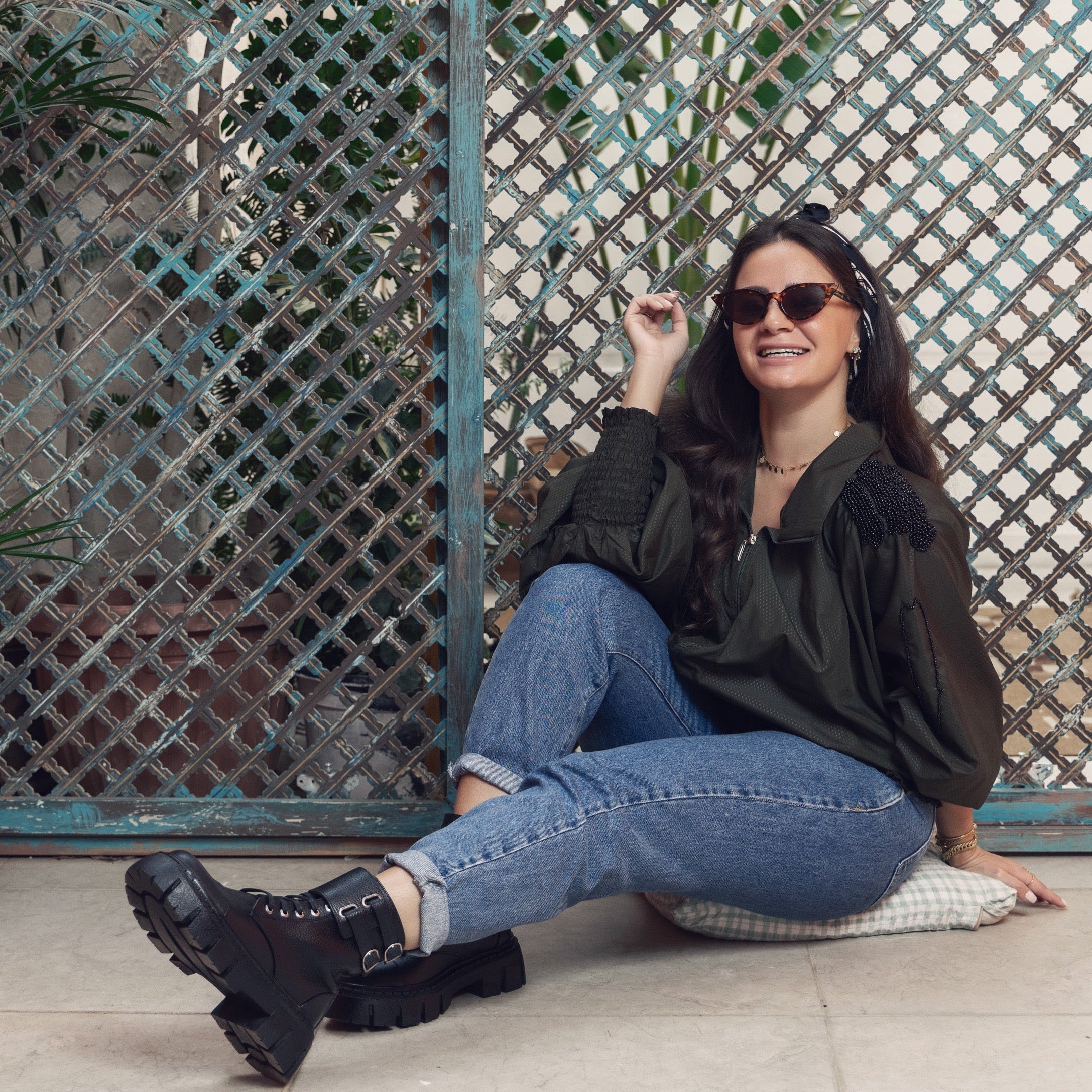 Chunky Combat Black Boots