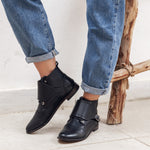 Brogue Buckled Strap Black