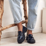 Tasseled Loafers Navy Vernis
