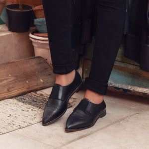 Oxfords Pointed Black