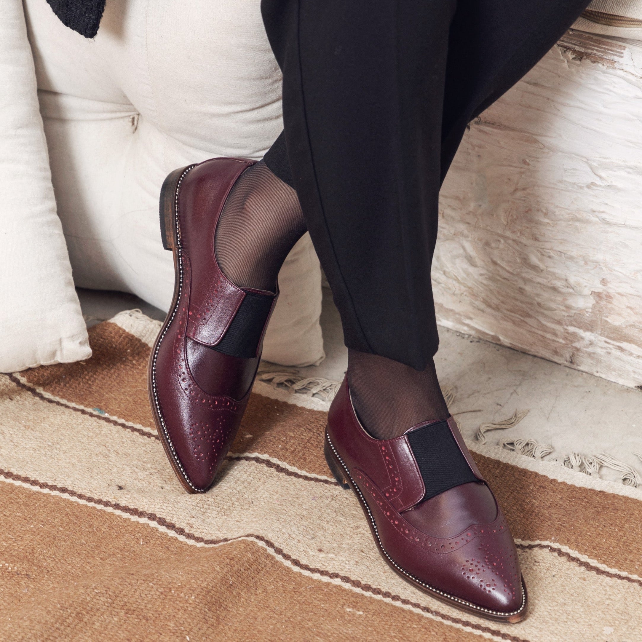 Oxfords Pointed Burgundy