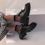 Chunky Sole Black Shoes