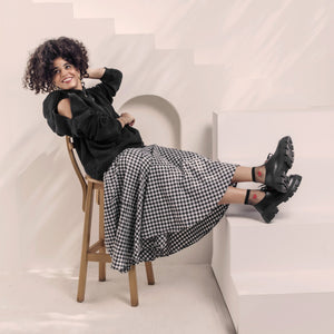 Chunky Sole Black Shoes