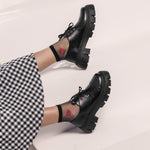 Chunky Sole Black Shoes