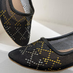 Mesh Tally Ballerinas Black