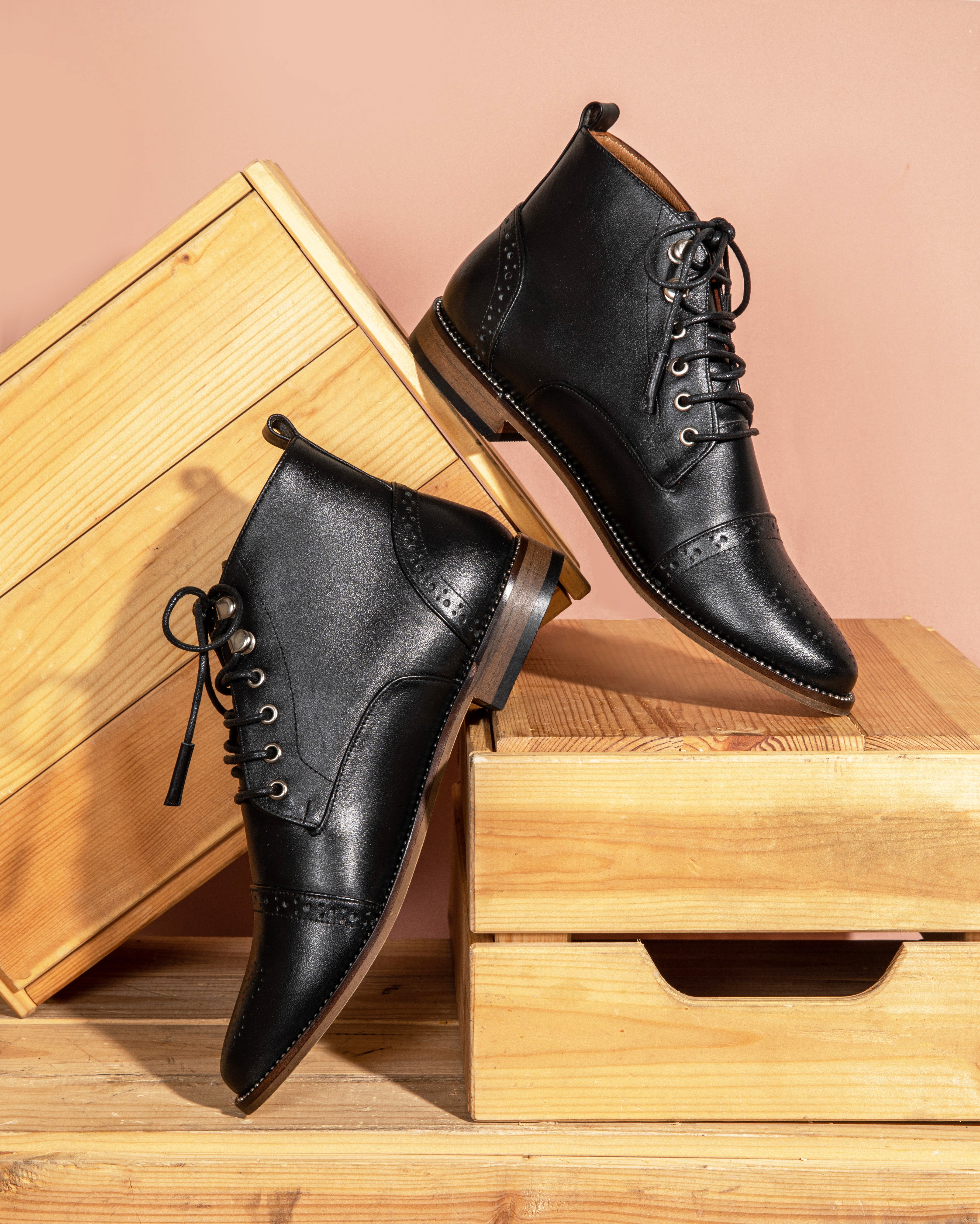Brogue Boots Black