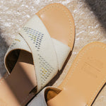 Criss-Cross Slippers Beige Tally