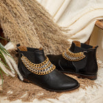 Chains Chelsea Boots Black