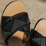 Criss-Cross Slippers Black Tally