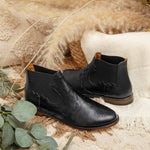 Western Cut Chelsea Boots Black
