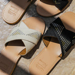 Criss-Cross Slippers Beige Tally
