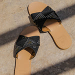 Criss-Cross Slippers Black Tally