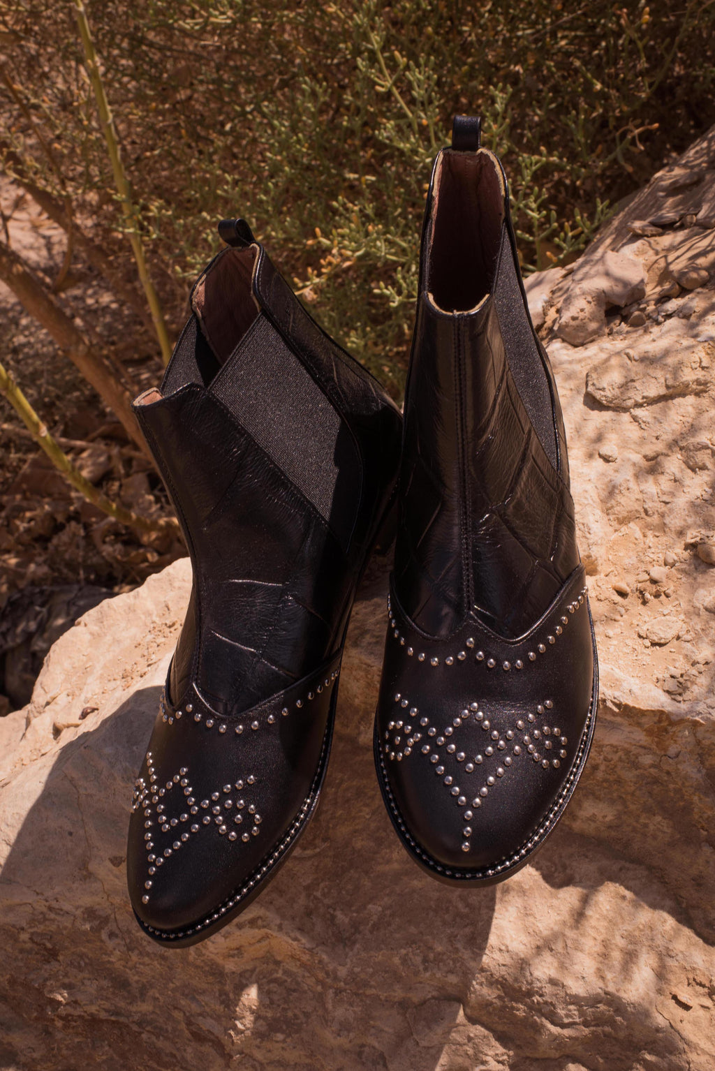 Chelsea Boots Crocodile Black