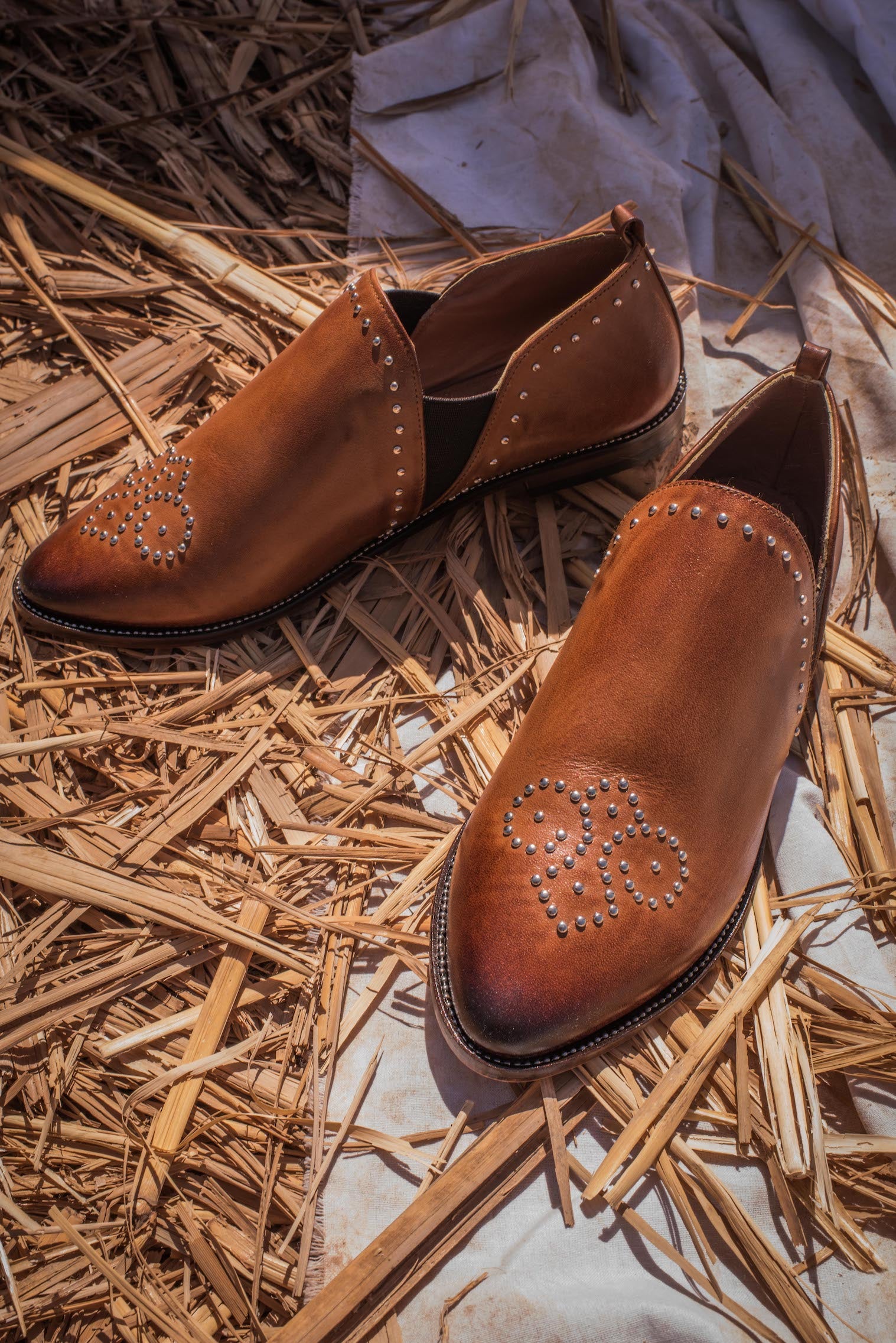 Pointed Chelsea Flats Camel