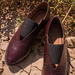 Oxfords Crocodile Burgundy