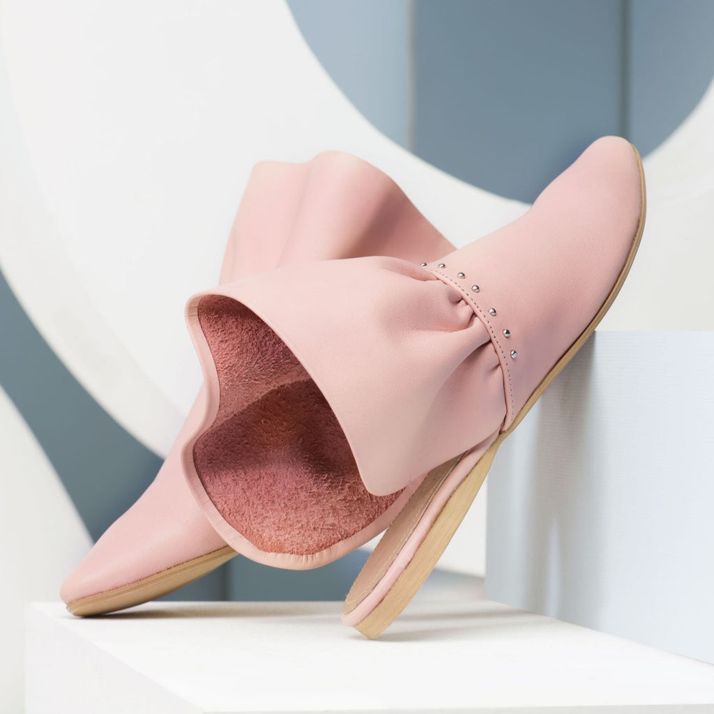 Ruffled Mules Pink