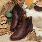 Western Chelsea Boots Burgundy